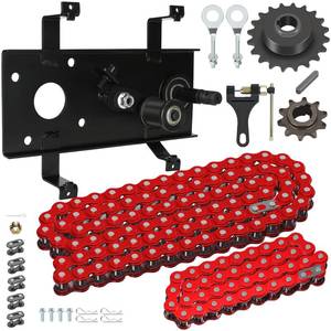 lot 11904 image: CILOYU Mini Bike Jackshaft Assembly Cover Kit Compatible with Coleman CT200U CT200U-EX BT200X Axis M200 Baja Warrior MB200 196cc 212 200cc 6.5HP Engine Powersports Parts 420 Chain and Sprocket