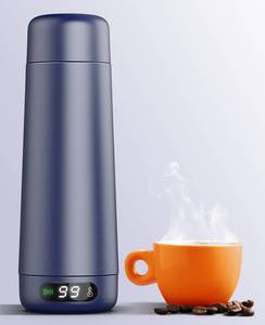 lot 11913 image: Travel Kettle, Dual Voltage Portable Electric Kettle 110V-220V-240V Smart Small Water Boiler 370ML for Tea and Coffee, 316 Stainless Steel, 6 Temperature Control and LCD Display, for Global Use (Turns On)