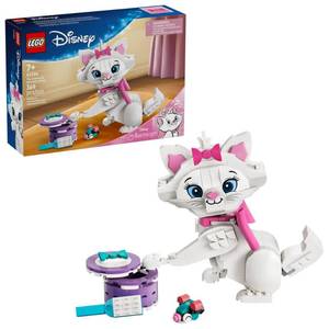 lot 11927 image: LEGO Disney The Aristocats Adorable Marie Toy Building Set - Bedroom or Desk Decor for Girls and Boys, Ages 7 - Disney Gifts for Birthdays - 43286