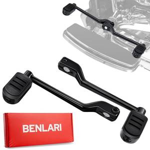 lot 11942 image: Benlari Stainless Steel Shifter Lever Pegs, Heel Toe Shift Pegs Fit for Harley Touring Road King Electra Glide Street Glide 1988-2024, Trike 2008-2024, FL Softail 1986-2017, Black
