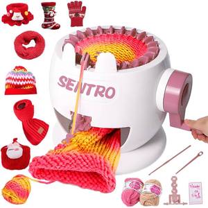lot 11975 image: PKHOUHYI Sentro 22 Knitting Machine, Sentro 22 Needles Knitting Machine Automatic Circular Weaving Spinning Knitting Loom Machine Kit for Adults and Beginners for ScarfHatsSweaterKintting Toys