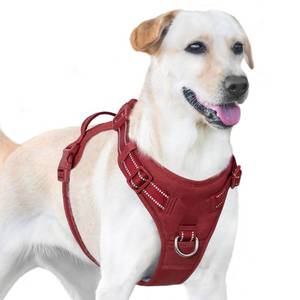 lot 12017 image: Sunraymascota No Pull Dog Harness, Reflective Puppy Vest for Small Medium Large Sized Dog(Burgundy Red,M)