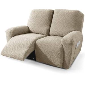 lot 12022 image: 2026 Loveseat Recliner Cover 4-Piece (48-66in) Super Soft Recliner Loveseat Covers with Big Pocket and Anti Slip Ties Stay in Place, Lazy Boy Reclining Love Seat Slipcover Durable Washable, Khakiin
