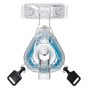 lot 12027 image: Legend M.D. Large Cushion with Headgear Strap-Frame for Respironics ComfortGel Blue Mask