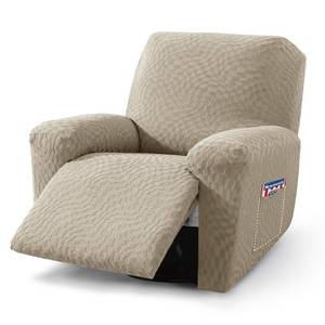lot 12036 image: 2026 Stretch Oversized Recliner Cover 3-Piece (36-46in) Super Soft XL-Recliner Chair Covers with Big Pocket and Anti Slip Ties Stay in Place, Lazy Boy Reclining Slipcover Durable Washable, Khakiin