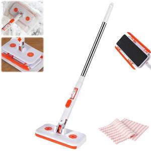 lot 12053 image: Snap Grip Mini Mop Set, Convenient Cloth Changing Mini Mop, Gap Dust Cleaner Lazy Mops with Locking Head for Multi Surface Clean, Wet and Dry Mopping and Sweeping Cleaning