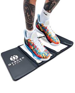 lot 12071 image: Portable Basketball and Volleyball Sticky Mat - 60 Traction Sheets, Foldable, Reusable, Non-Slip Traction Board for Court Shoe Grip Enhancer, Perfect for Hardwood Floors - Traction Mat for Sport Courts
