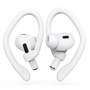 lot 12102 image: 2 Pairs DamonLight Ear Hooks for AirPods Pro 2 and 1, AirPods 4 and 3 and 2 and 1, Airpod Ear Hook, Anti-Slip Comfortable Fit, Ergonomic Design, AirPods Accessories (Medium, White)