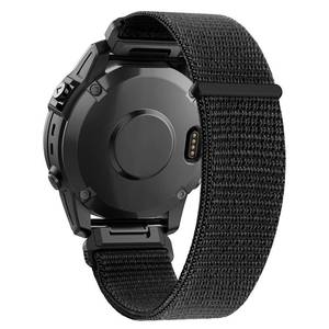 lot 12104 image: Compatible with Garmin Fenix 88 Pro 51mmFenix 7X6X6X Pro5X5X Plus, 26mm Nylon Hook Loop Quick Easy Fit Watch Band Breathable Strap Replacement for Garmin Descent MK1D2 Delta PXD2 Charlie,Black