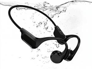 lot 12129 image: 2026 Upgrade Bone Conduction Headphones-SwimBeats, IP68 Waterproof Swimming Headphones 32GB Storage BT 6.0 28g Lightweight 8H Battery, Open-Ear Headphones for Swimming, Running, Cycling(Ink)