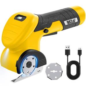 lot 12130 image: 2026 Cordless Electric Scissors, Fast Charging Rechargeable Cardboard Cutter with Replaceable Blades and Long-Lasting Battery, Effortless Cutting for Cloth, Fabric, Plastic and Leather