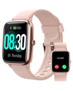 lot 12140 image: GRV Smart Watch for iOS and Android Phones (AnswerMake Calls), Watches for Women IP68 Waterproof Smartwatch Fitness Tracker Watch with Heart RateSleep Monitor Steps Calories Counter (Pink)