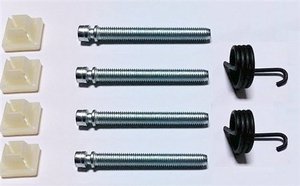 lot 12144 image: 1967-1973 Headlight Adjuster Parts Set Screws, Nuts, and Springs (Missing A Bolt)
