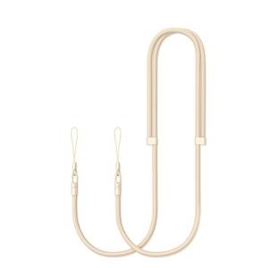lot 12146 image: Thickened Crossbody Strap (Without Case) Compatible with iPhone 17AirProMax Phone Cases and Other Device with Dual Lanyard Holes, Adjustable Hands-free Shoulder Neck Camera Phone Strap (Beige)