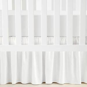 lot 12169 image: Lush Decor Ruffle Crib Skirt, 16 Drop, Whitein