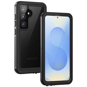lot 12249 image: Lanhiem for Samsung Galaxy S25 Phone Case, IP68 Waterproof Dustproof, Built-in Screen Protector, Rugged Full Body Shockproof Protective Cover for Galaxy S25, Black