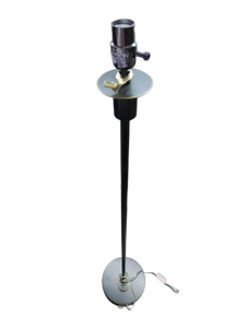 lot 13273 image: Adjustable Height 54in Floor Lamp with Chrome Base