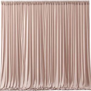lot 13298 image: Nude Blush Backdrop Curtains-Wrinkle-Free Polyester Photography Drapes Party Curtain Background for Baby Shower Wedding Decorations- 16 X10FT