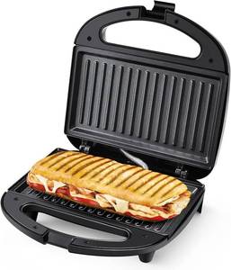 lot 13302 image: OSTBA Sandwich Maker and Panini Press, 2 Slice Grilled Cheese Maker with Non-stick Grill Plates, Indicator Lights, Cool Touch Handle, Easy to Clean and Store, 750W