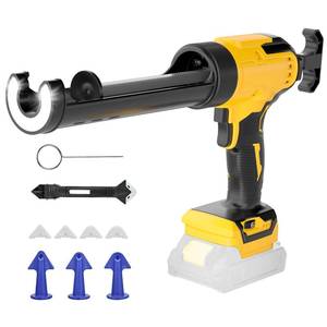 lot 13315 image: Cordless Caulking Gun Compatible with DeWalt 20V Max Battery (Tool Only) 10oz Electric Caulking Gun with Anti-Drip, 6-Speed,LED Light � Ideal for Sealing, Filling and Repairing Windows, Bathrooms