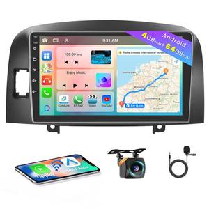 lot 19664 image: 8 Core 464GB Android Car Stereo for Hyundai Sonata 2004 2005 2006 2007 2008, 9 Inch IPS Touchscreen Car Radio with Wireless Carplay 59UI GPS Navigation WiFi 32EQ DSP Backup Camrea