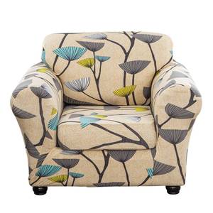 lot 20005 image: Lamberia Printed Sofa Cover High Stretch Sofa Slipcovers 2 Piece Armchair Slipcover with One Separate Cushion Cover Elastic Bottom Floral Pattern (Dandelion, Armchair)