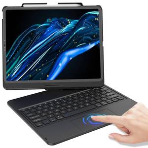 lot 20045 image: KBCASE Keyboard Case for iPad Air 13 inch M4M3M2 (202620252024)for iPad Pro 12.9 inch 6th5th4th3rd Gen, 360°Rotatable Case with Touchpad and Pencil Holder for iPad Air 13Pro 12.9 (Black)