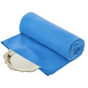lot 20430 image: Jecery 1.1 Yard Anti Tarnish Silver Cloth by The Yard, Luxury Jewelry Silver Polishing Storage Protect Cloths for Silverware Flatware Silversmith Polishing(Royal Blue)