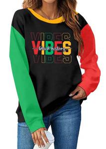 lot 20459 image: MOUSYA Black History Month Sweatshirt Women Black History Print Tee African American Shirts Medium