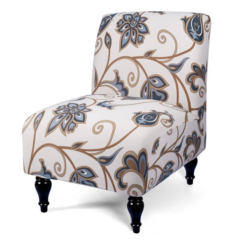 lot 12334 image: Liykimt Armless Accent Slipper Chair Cover Slipcover,Slipper Chair Without Arms Fabric Stretch Spandex Removable for Armless Chair Furniture Protector Covers for Living Dining Room(BeigeCoffee,1)