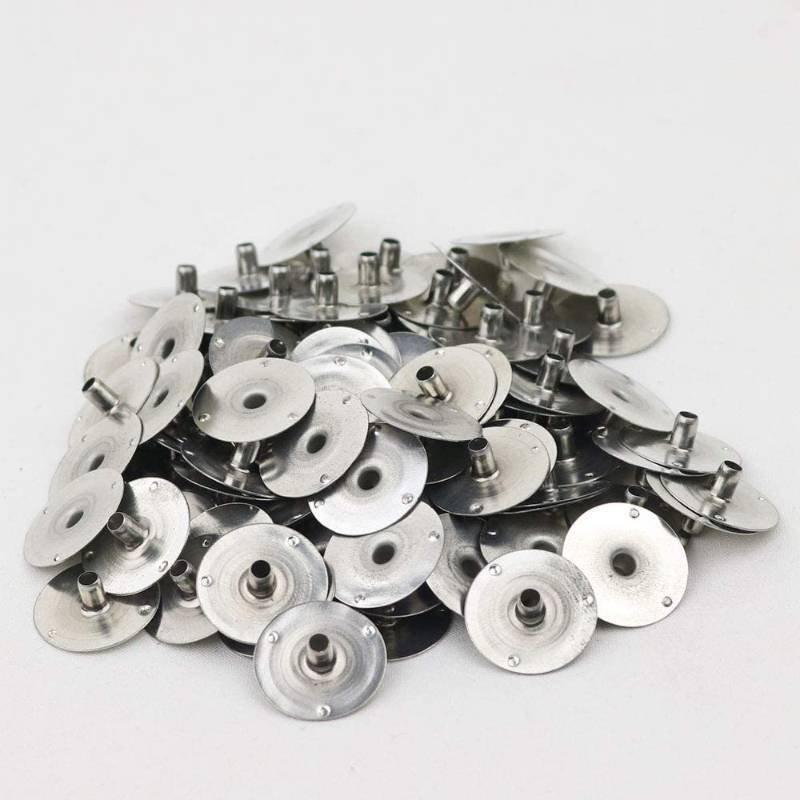 lot 16156 image: 200pcs20mm Candle Wick Tabs Metal,Metal Candle Wick Sustainer Tabs,Wick Base for Candle Making