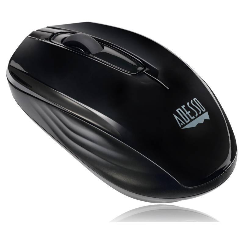 lot 16157 image: Adesso iMouse S50 Wireless Mini Mouse - 24GHz RF Technology, 1200 DPI Optical Sensor, USB Interface, Compact and Portable Design with Auto Sleep Mode (Black)