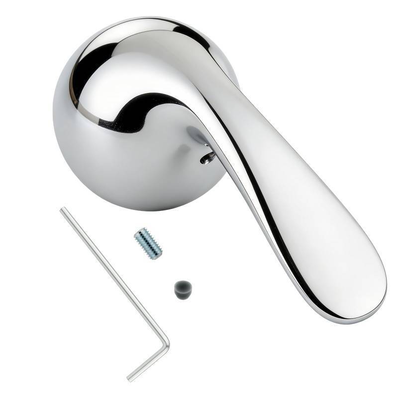 lot 16166 image: RP48717 Shower Handle Replacement, Compatible with Delta 1314 Series Tub Shower Faucet, Single Handle Tub and Shower Faucet Handle (Chrome)