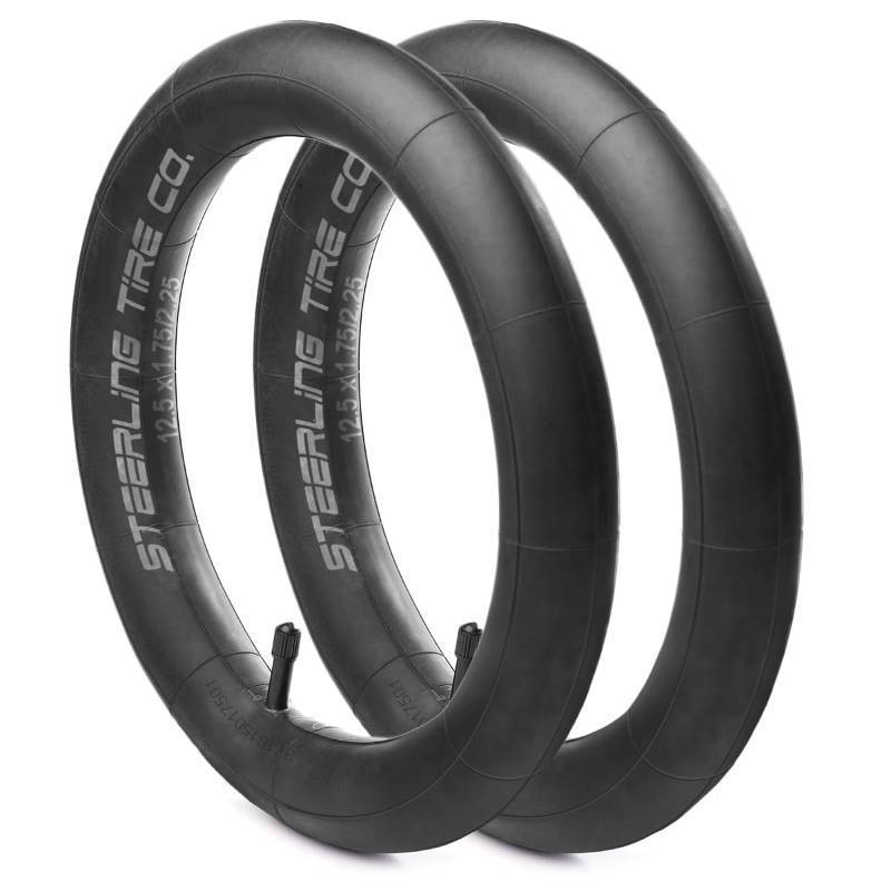 lot 16272 image: 12.5 x 1.752.25 Premium Explosion Proof Front Inner Tire Tube for All BOB Revolution Strollers, Stroller Strides & CE & AW - Perfect BOB Stroller TireTube Replacement 2 Pack Steerling Tire Co.