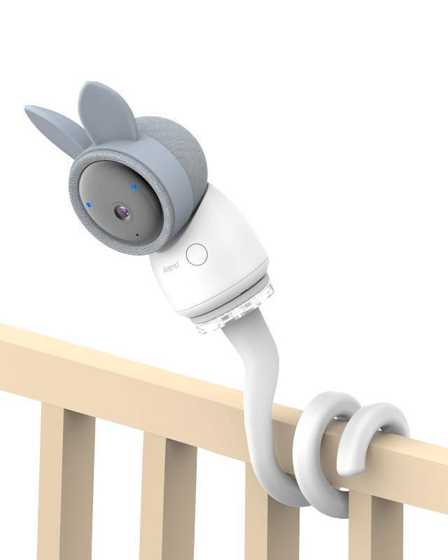 lot 16323 image: Arenti Baby Monitor Mount, Flexible Baby Camera Holder for AInanny B2 A4 D3 P2Q, Crib Clip Bracket with Adjustable Angle, Easy Installation for Nursery Monitoring