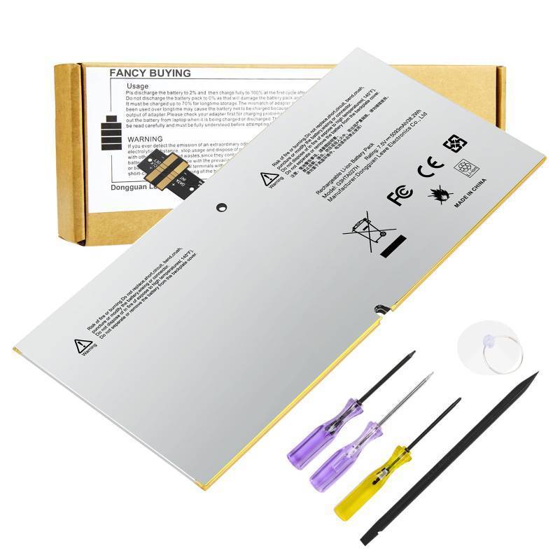 lot 18370 image: Fancy Buying G3HTA027H DYNR01 Laptop Battery Replacement for Microsoft Surface Pro4 Pro 4 1724 12.3 inch Tablet DYNRO1 G3HTA026H G3HTA027H (7.5V 38.2Wh 5087mAh)