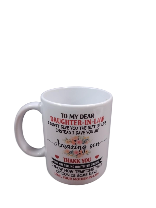 lot 6090 image: Daughter-in-Law Humorous Coffee Mug