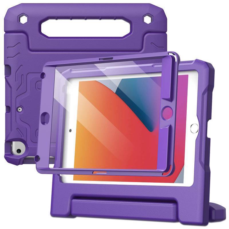 lot 6327 image: JETech Kids Case for iPad mini 54321 (7.9-Inch, 20192015201420132012 Model) with Built-in Screen Protector, Shockproof Full-Body Handle Stand Tablet Protective Cover (Purple)