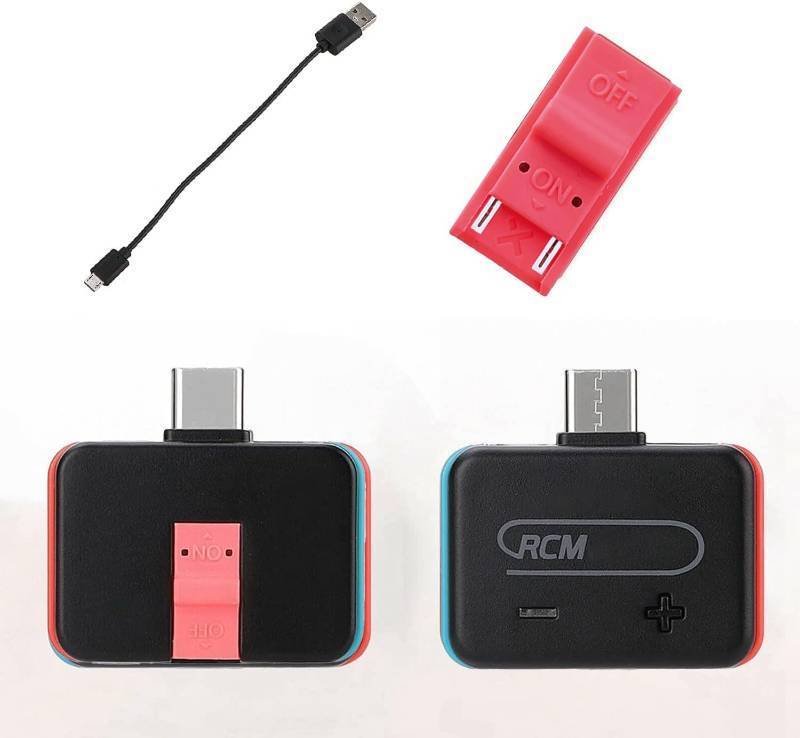 lot 6401 image: RCM Loader Payloads Injector Tool Sets, RCM Jig Boot into CFW for S, Built-in ReiNX, Injector, Jig, Micro USB Cable (RCM-FBA)