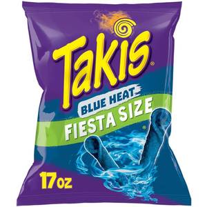 Takis Blue Heat Tortilla Chips Fiesta Size Bag - 17oz