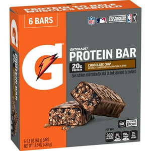 Gatorade protein bar CHOCOLATE CHIP WHEY PROTEIN BAR 6 bars