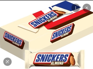lot 4018 image: Snickers Almond Chocolate Candy Bars  1.76 Oz  24 Pieces