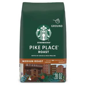 lot 4028 image: Starbucks Pike Place Roast  Ground Coffee  Medium Roast Hot or Iced Coffee  28 oz