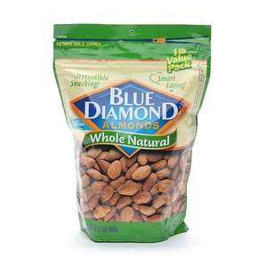 lot 4082 image: Blue Diamond Almonds Whole Natural 16 Oz
