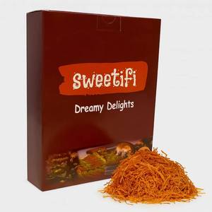 lot 4118 image: Sweetifi Kataifi Roasted Shredded Fillo Dough, Dried Chopped and Baked Kataifi for Dubai Chocolate, Authentic Roasted Kataifi Pastry for Desserts and Sweet Treats (200gr(7oz))