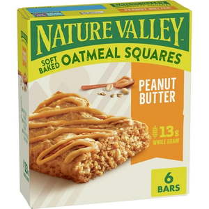lot 4205 image: Nature Valley Soft-Baked Oatmeal Squares  Peanut Butter Breakfast Snacks  6 ct  7.44 OZ
