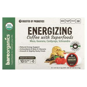 lot 4209 image: Bareorganics Energy Strong Coffee K-Cups 10 CT