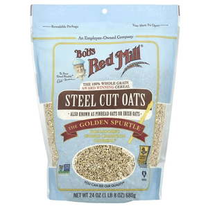 lot 4262 image: BOBS RED MILL Steel Cut Oats 24 Oz
