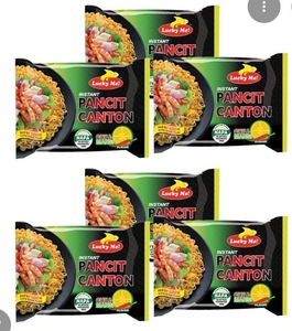 lot 4266 image: Lucky Me Pancit Canton Chili Mansi Noodles 6-Pack