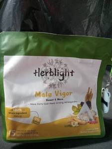 lot 4268 image: Herblight Male Vigor Herbal Tea Sweet & Warm - 15 Tea Bags